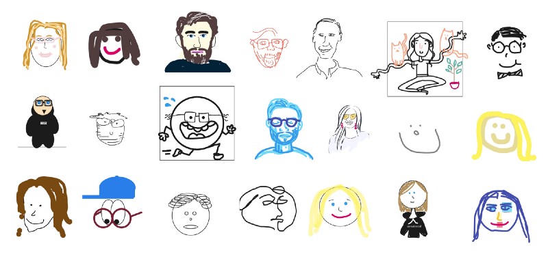 Team Portrait Sketches