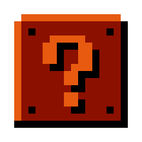 Animated gif of a question block from Super Mario Brothers