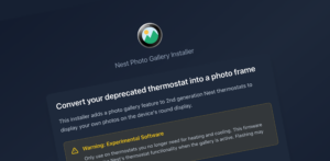 Screenshot of the intro screen from the Nest Photo Gallery Installer.